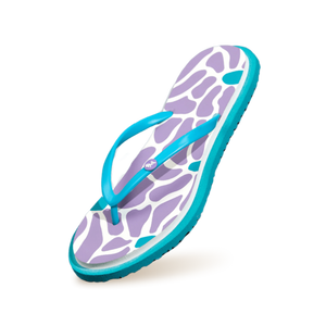 Printed Flip Flops : Lavender