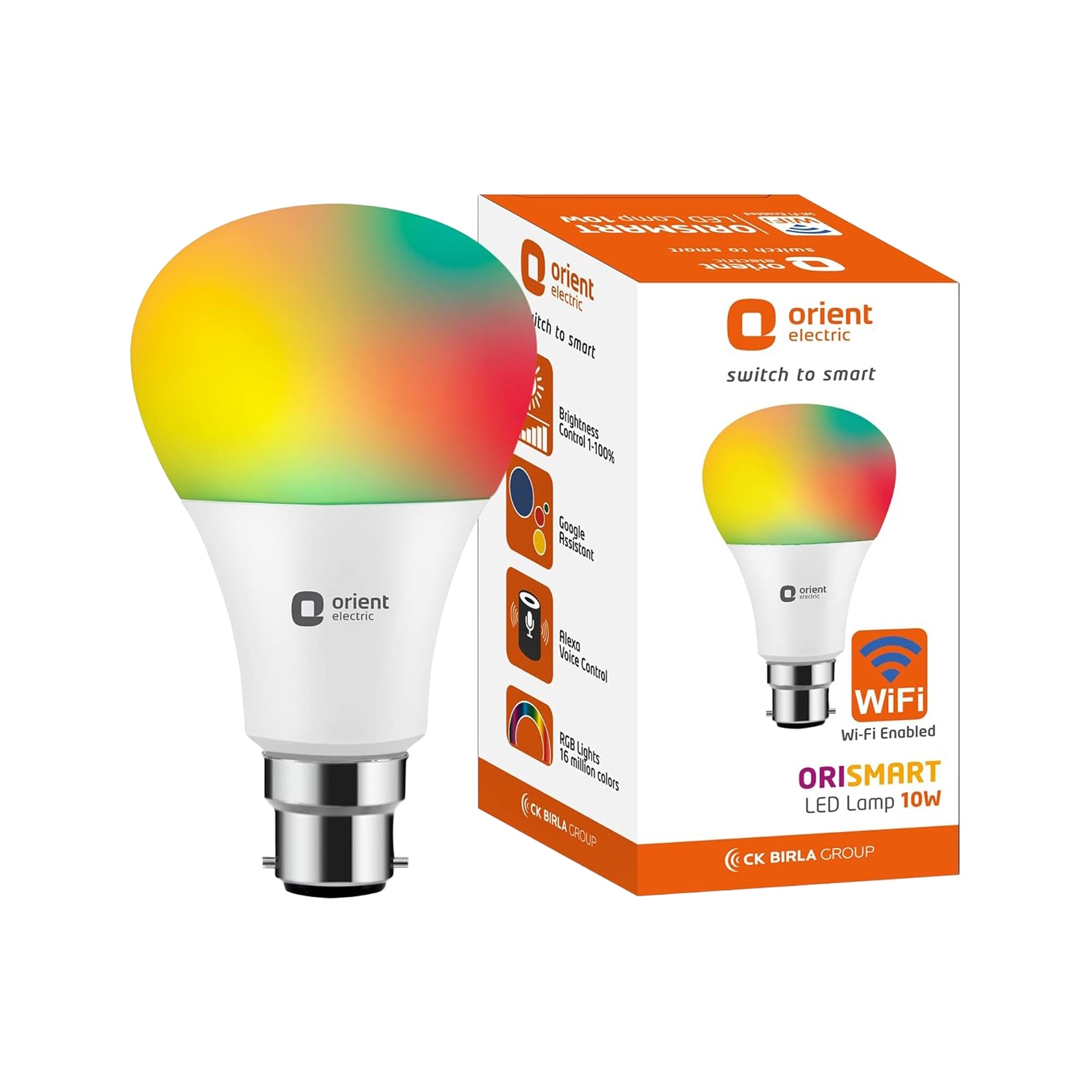 Orismart WiFi Enabled 16 Million Colours LED Bulb