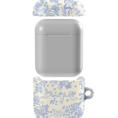 Cupid's Canvas | Periwinkle Floral AirPods Case