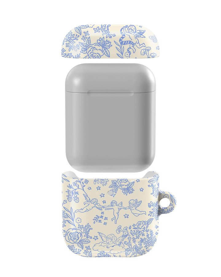 Cupid's Canvas | Periwinkle Floral AirPods Case