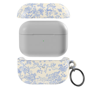 Cupid's Canvas | Periwinkle Floral AirPods Case