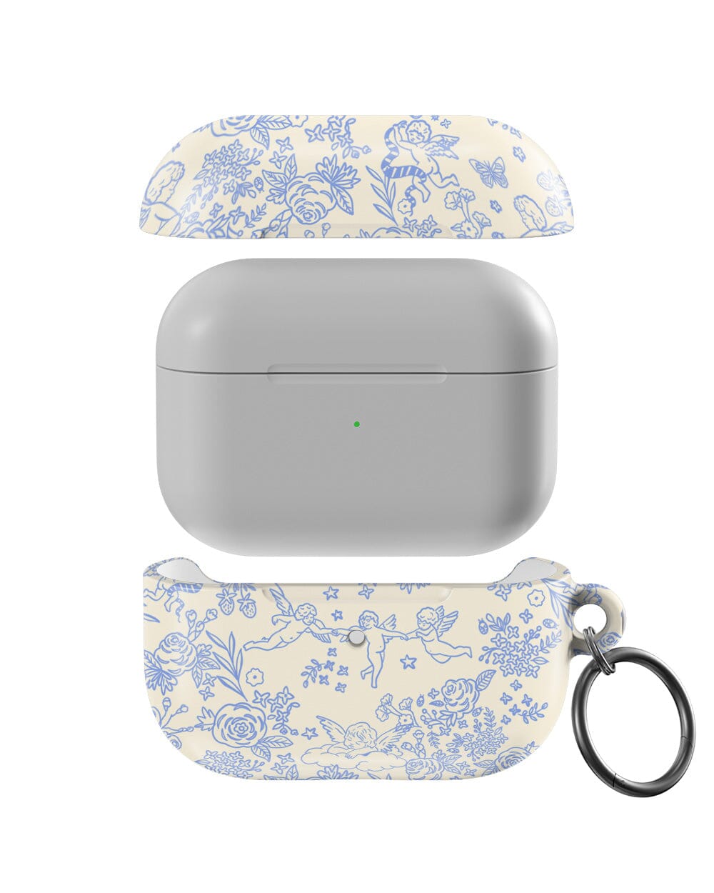 Cupid's Canvas | Periwinkle Floral AirPods Case