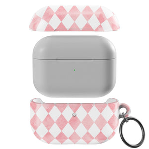 Queen of Diamonds | Pink Watercolor AirPods Case