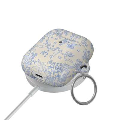 Cupid's Canvas | Periwinkle Floral AirPods Case