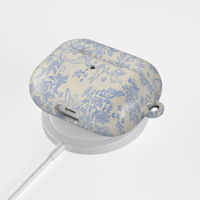 Cupid's Canvas | Periwinkle Floral AirPods Case