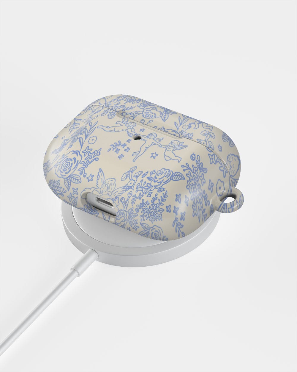 Cupid's Canvas | Periwinkle Floral AirPods Case