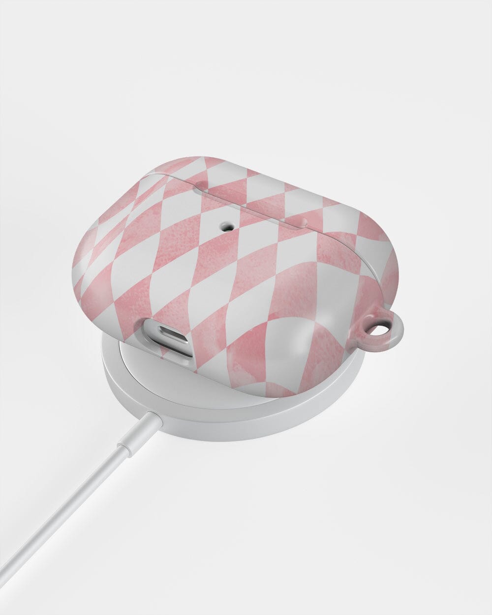 Queen of Diamonds | Pink Watercolor AirPods Case