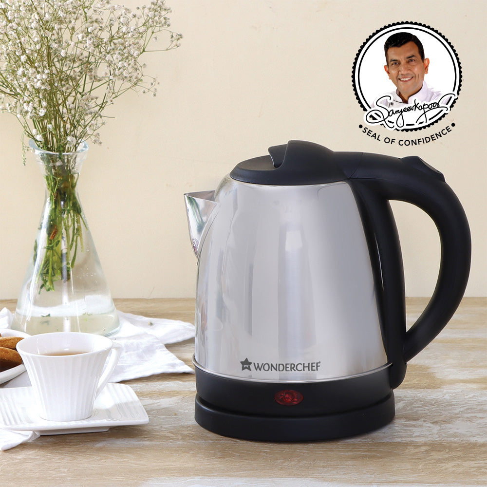 Prato Automatic Stainless Steel Cordless Electric Kettle, 1.5 Litres,