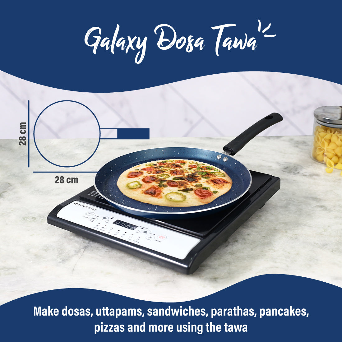 Wonderchef Renewed Galaxy Dosa Tawa | 28cm