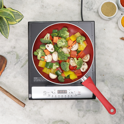 Torino Induction Cooktop with 11 Pre-set Cooking Menus|2000 Watt