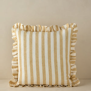 Amaroso Linen Ruffle Pillow