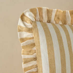 Amaroso Linen Ruffle Pillow