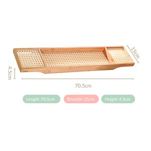 Bathtub Tray With Waterproof Mesh