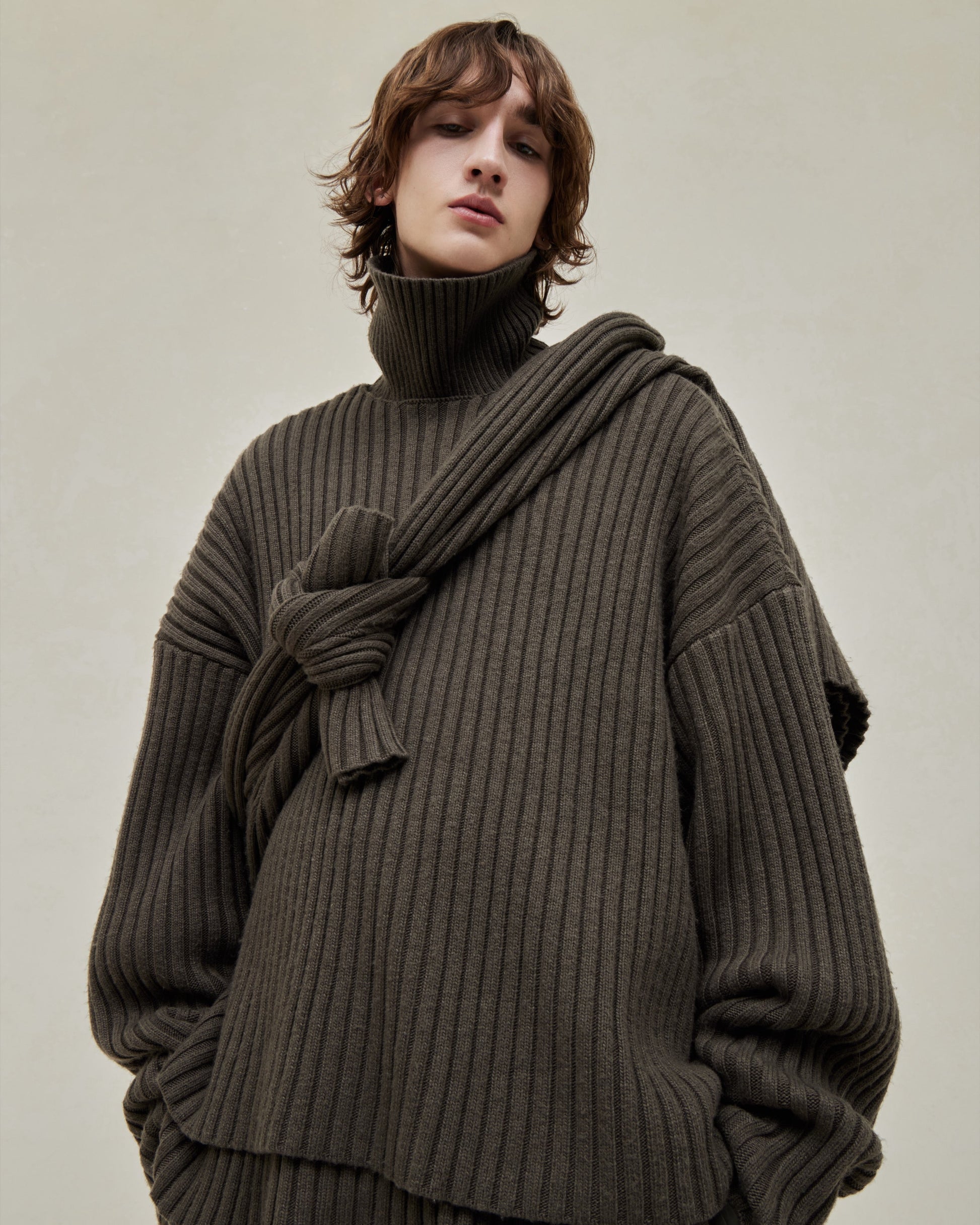 Raw Neck Sweater