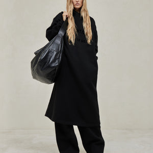Womens Nylon Fleece Hooded Dress