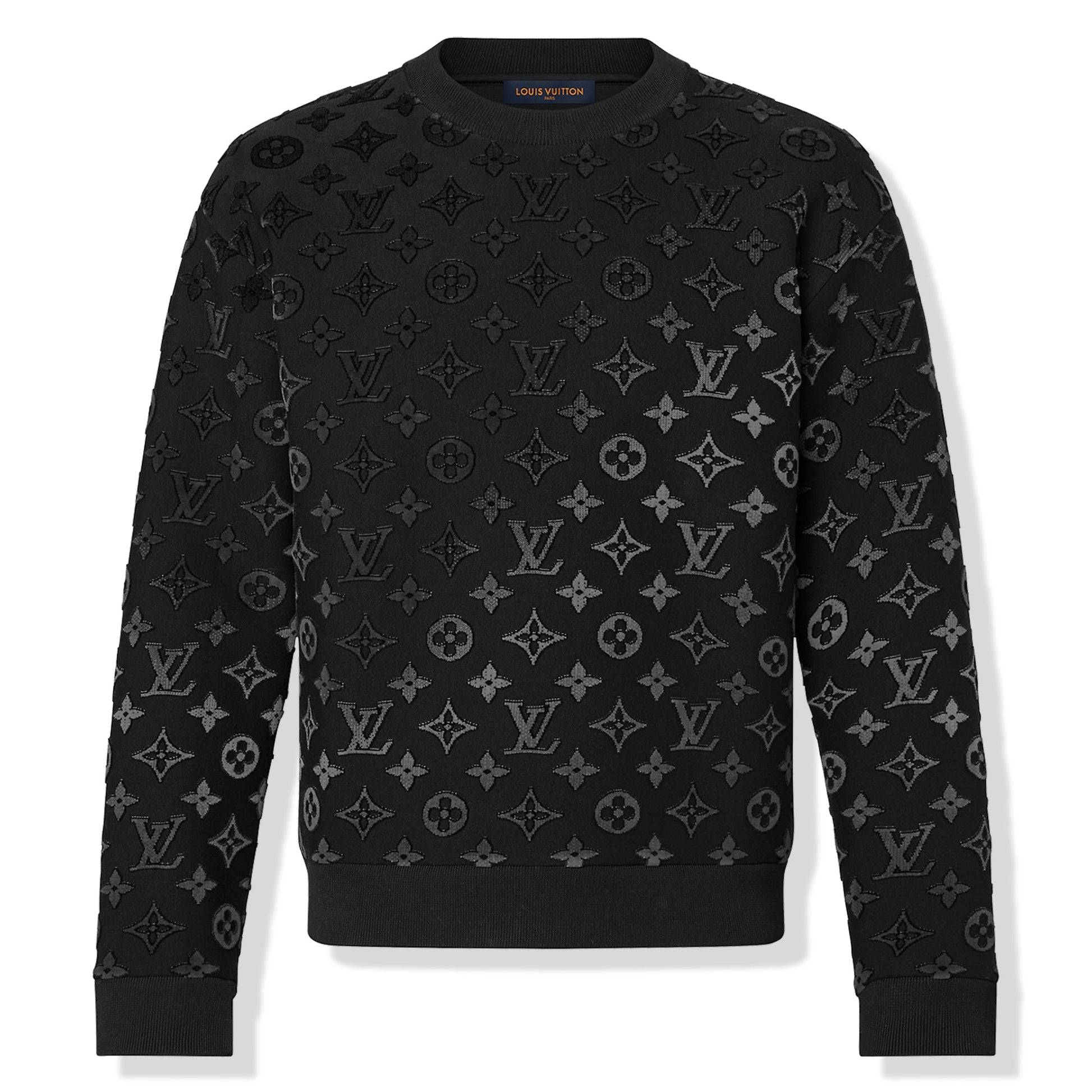 Louis Vuitton LV Monogram Gradient Fil Coupe Black Sweatshirt