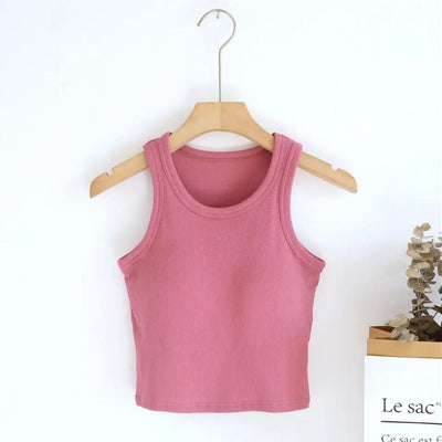 Luked Tank Tops with Inbuilt Bra