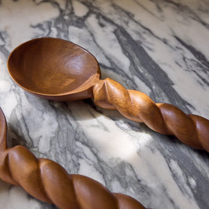 Braided Wood Salad Servers (set of 2) by Sarah Sherman Samuel