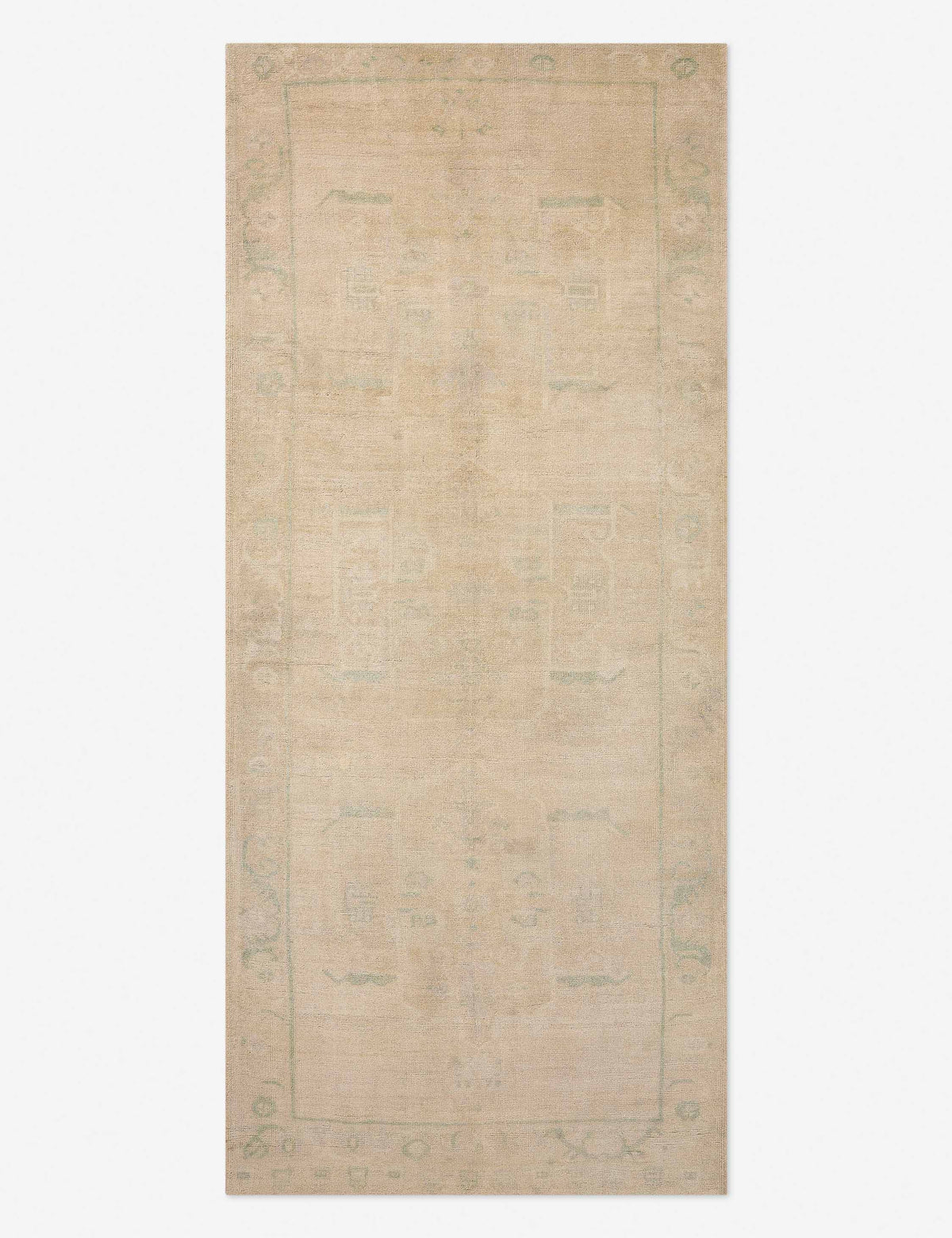 Vintage Turkish Hand-Knotted Wool Runner Rug No. 606, 4'11" x 11'5"
