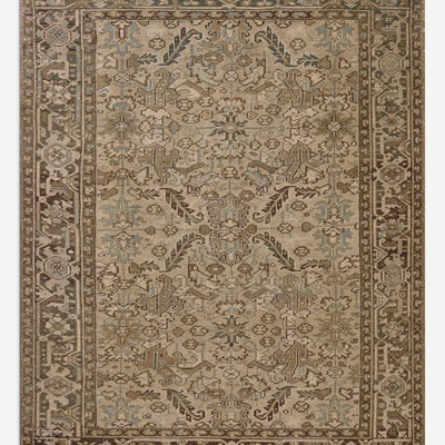 Vintage Turkish Hand-Knotted Wool Rug No. 612, 7' x 9'
