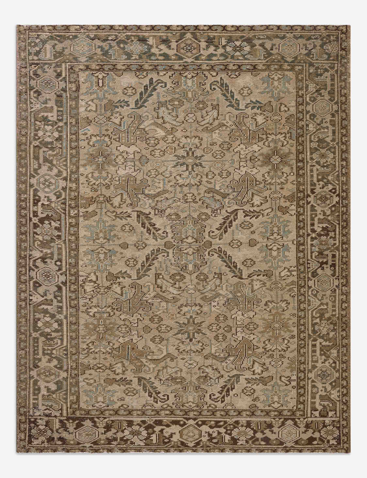 Vintage Turkish Hand-Knotted Wool Rug No. 612, 7' x 9'