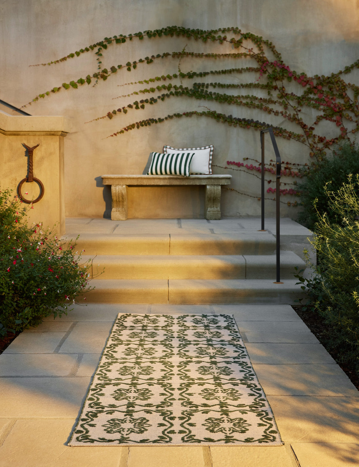 Yvonne Reversible Indoor / Outdoor Pillow by Sunbrella for Lulu and Georgia