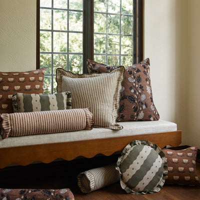 Vini Botanical Jacquard Pillow by Sarah Sherman Samuel