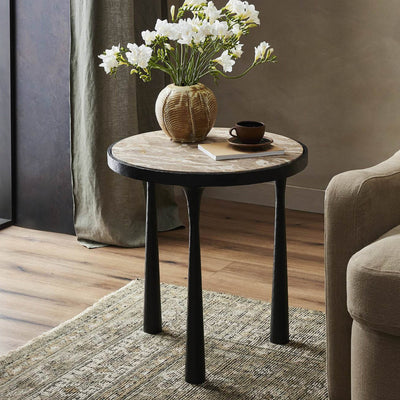Billings Round Side Table by Amber Lewis x Four Hands
