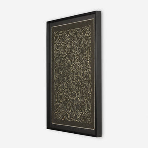 Cream On Black Glimmer by Laurel-Dawn Latshaw