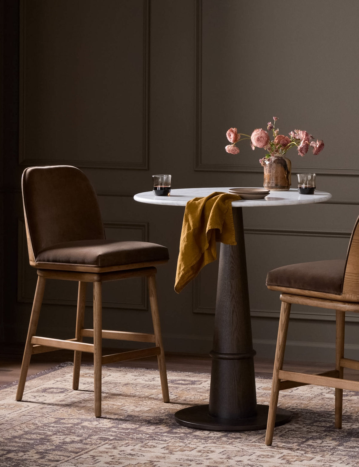 Tenzin Bar and Counter Swivel Stool