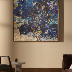 Blue Flowers Wall Art by Lilia Orlova-Holmes