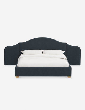 Navy Linen Weave