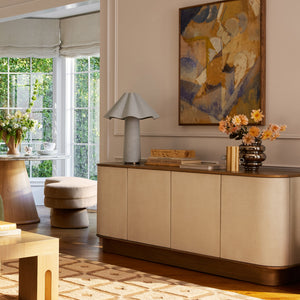 Open Box: Clinton Sideboard, Ivory Raffia