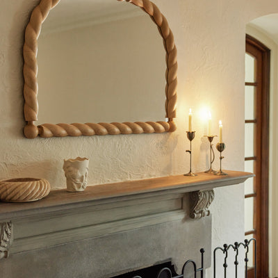 Braided Mantel Mirror by Sarah Sherman Samuel