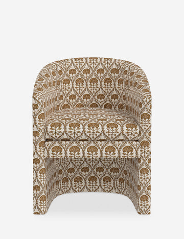 Ochre Blockprint Floral