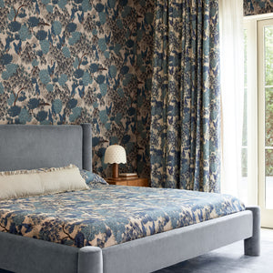 Garden Walk Linen Curtain Panel by Sarah Sherman Samuel
