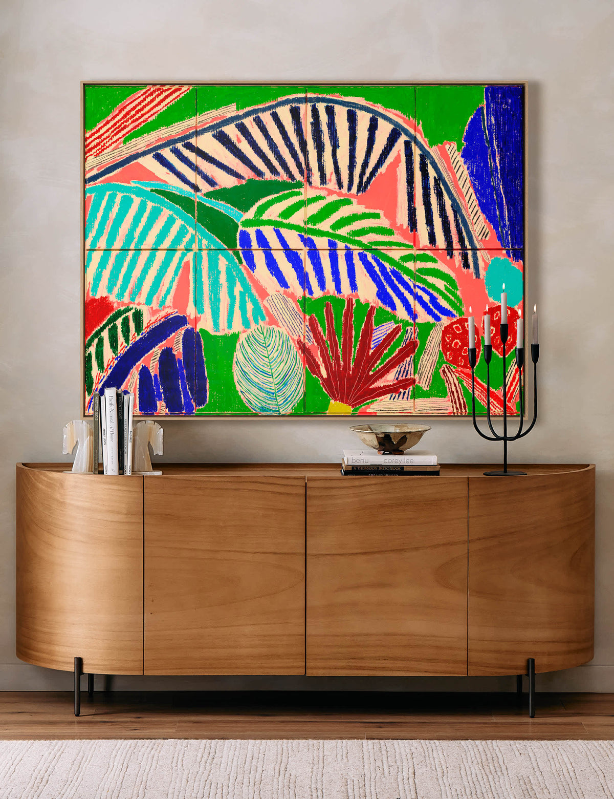 Leaves Wide Wall Art by Rosa Roberts
