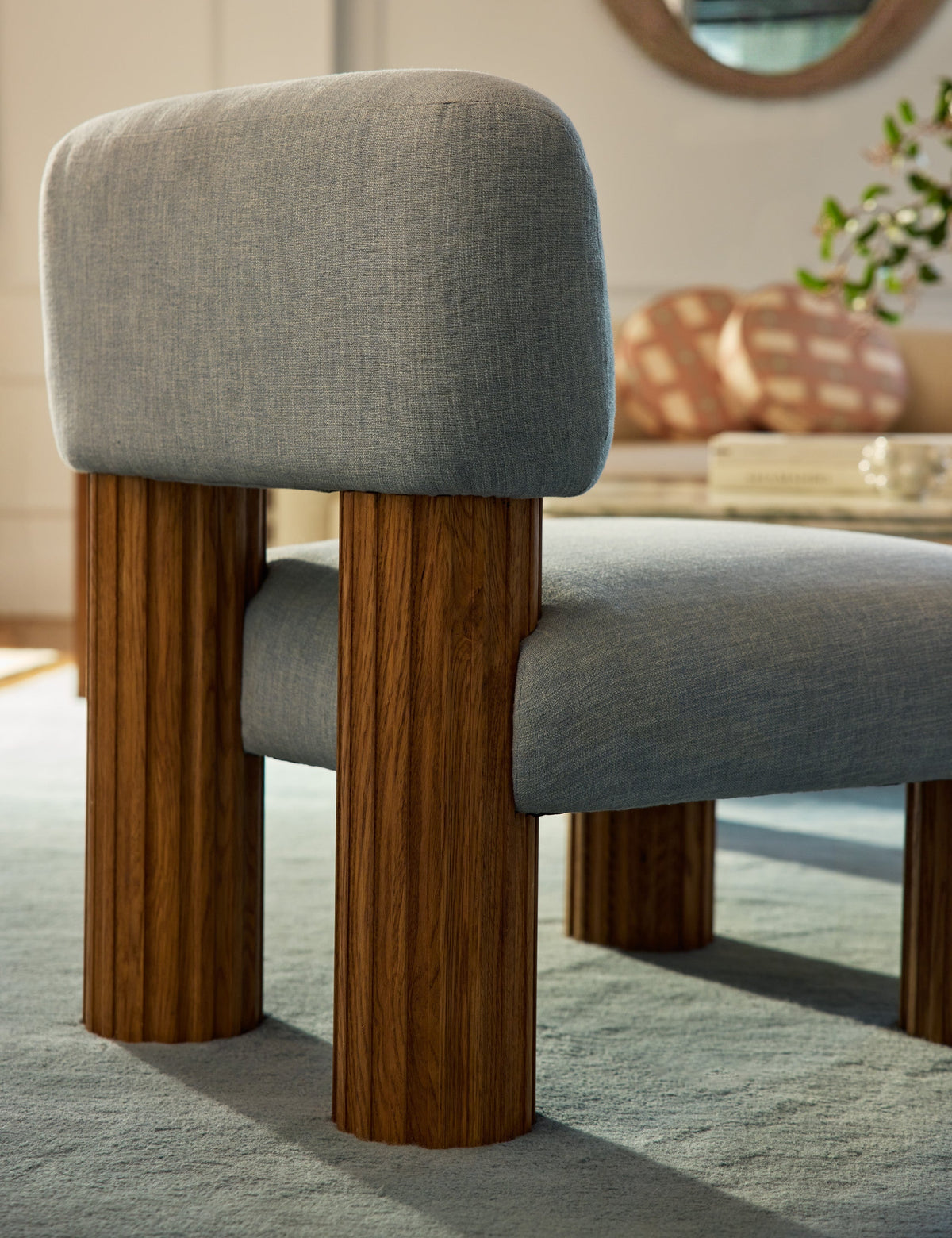 Open Box: Auclair Accent Chair, Pool Performance Cotton Weave