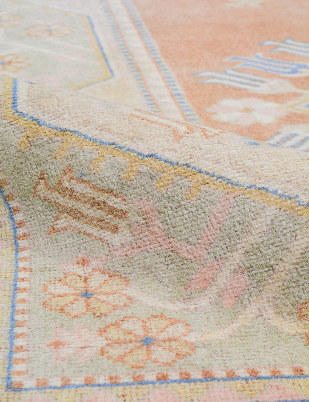 Vintage Turkish Hand-Knotted Wool Rug No. 466, 5' x 8' 2"