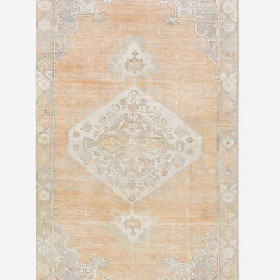 Vintage Turkish Hand-Knotted Wool Rug No. 529, 4' 2" X 7' 1"