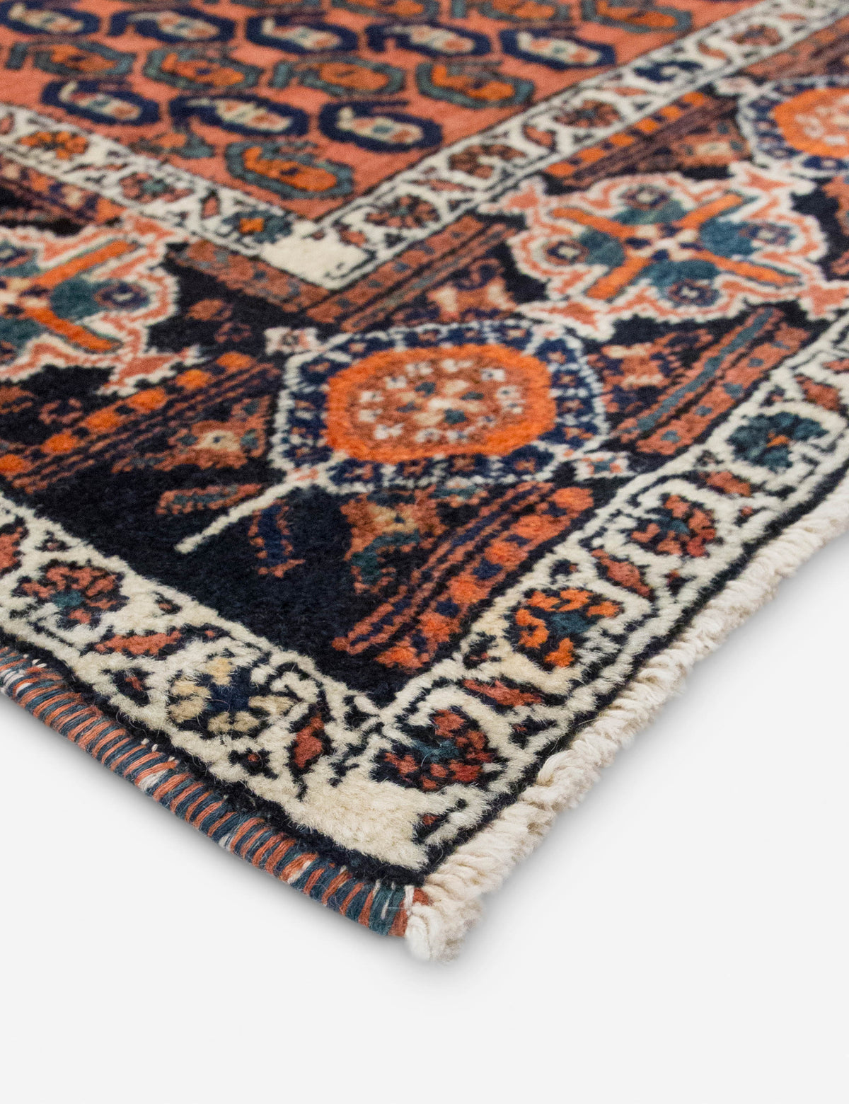 Vintage Turkish Hand-Knotted Wool Rug No. 534, 4'7" x 6'5"