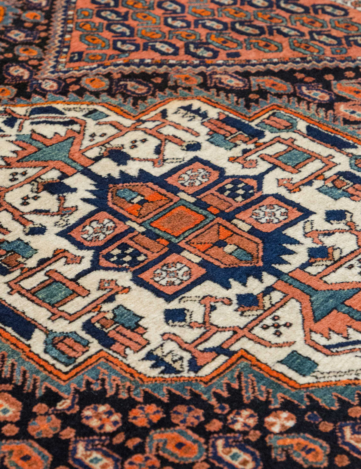 Vintage Turkish Hand-Knotted Wool Rug No. 534, 4'7" x 6'5"