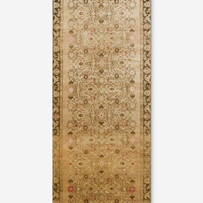 Vintage Turkish Hand-Knotted Wool Runner Rug No. 302, 5' x 13'6"