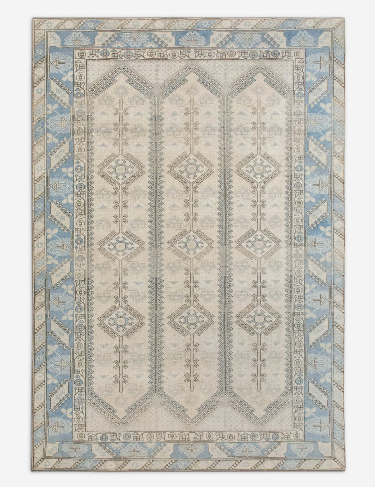 Vintage Turkish Hand-Knotted Wool Rug No. 562, 6'4" x 9'3"