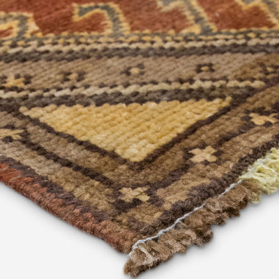 Vintage Turkish Hand-Knotted Wool Mini Rug No. 351, 1'10" x 3'8"