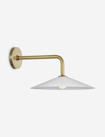 Antique Brass and Milk Glass