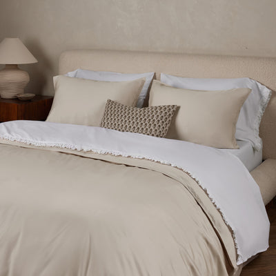 Audrey Ruffle Cotton Percale Sheet Set by Pom Pom at Home