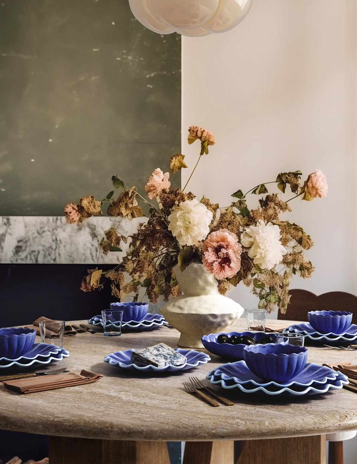 Dahlia Stoneware Dinnerware by Lemieux et Cie