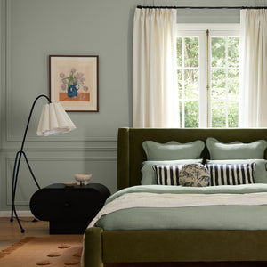 Painterly Stripe Linen Pillow by Sarah Sherman Samuel