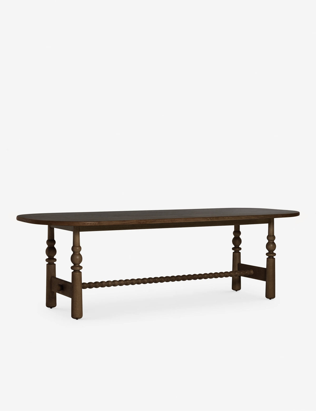 Open Box: Blume Oval Dining Table, Smoked Oak 98"W